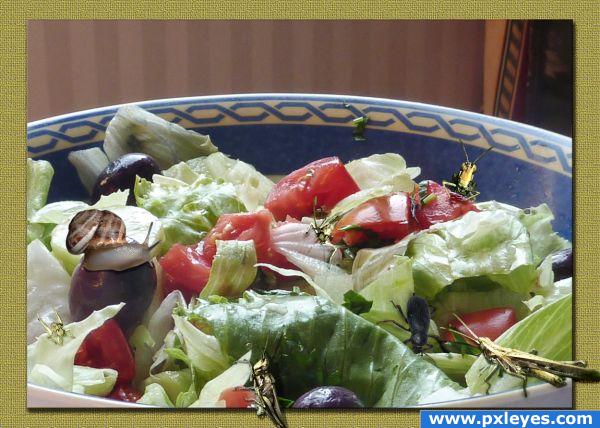 Protein enhanced salad 